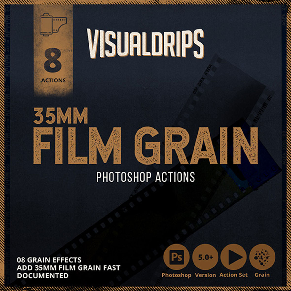 GraphicRiver - 35mm Film Grain - Photoshop Action 26843288
