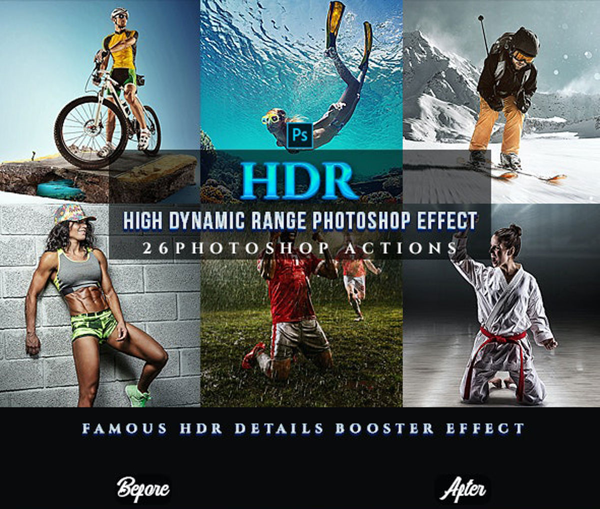 GraphicRiver - HDR Sport Magazine Photoshop 26 Effects 24381878