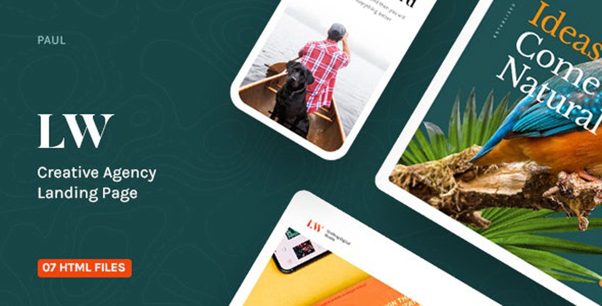 Lewis - Creative Agency Landing Page 27659519 Free