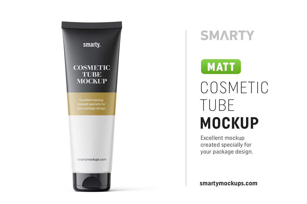 Matt cosmetic tube mockup 4815656