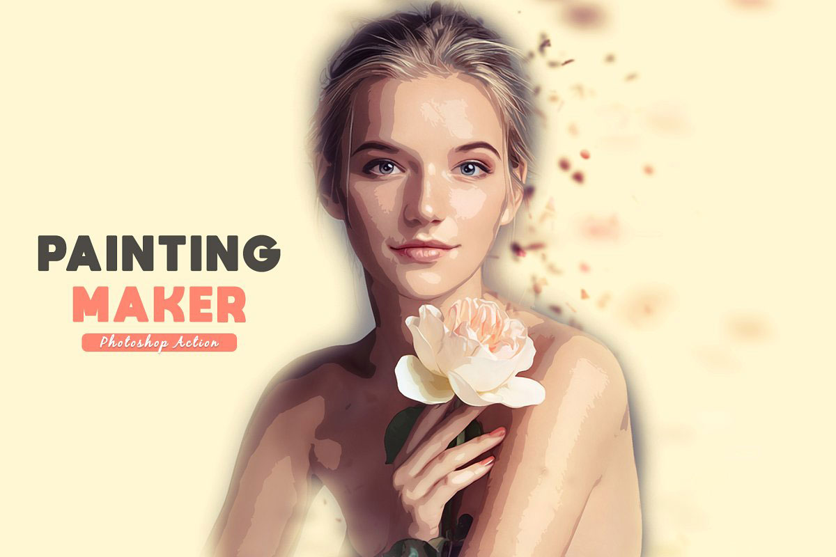 Painting Maker Photoshop Action 3999758