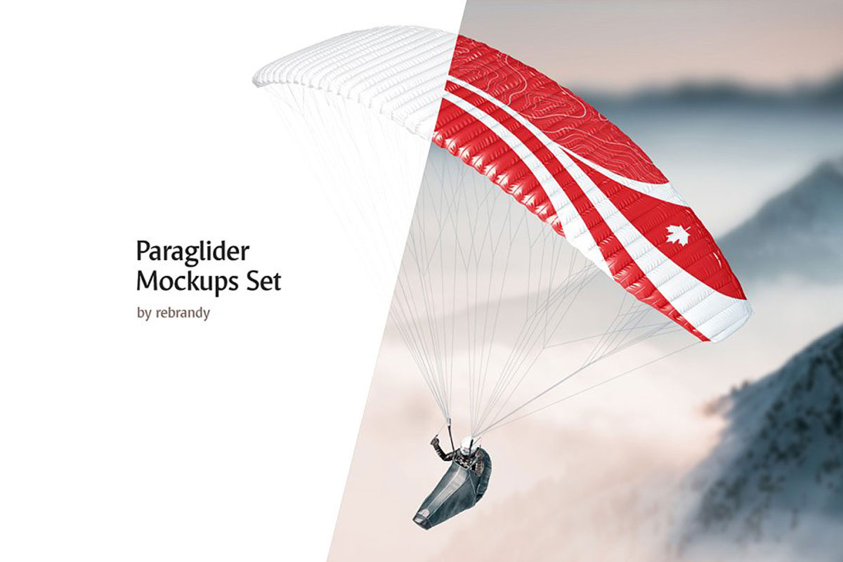 Paraglider Mockups Set 5151237