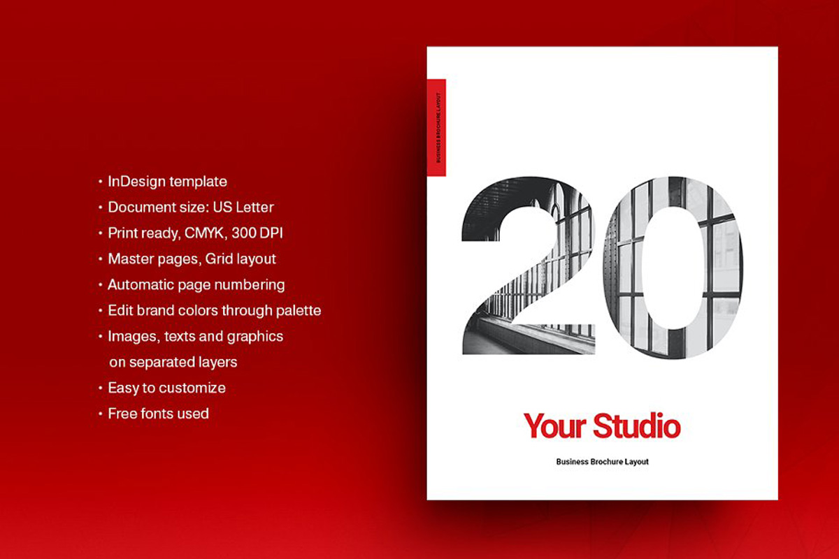 Red Business Brochure Layout 5150608