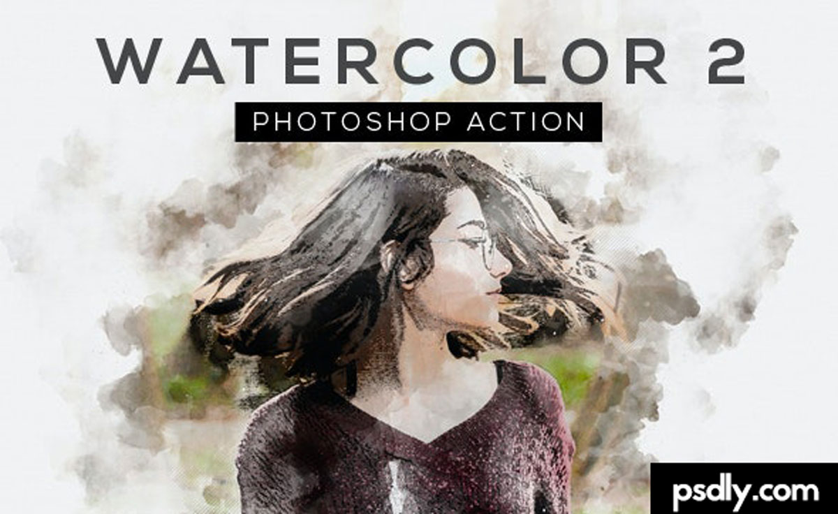 Watercolor 2 Photoshop Action 26320153