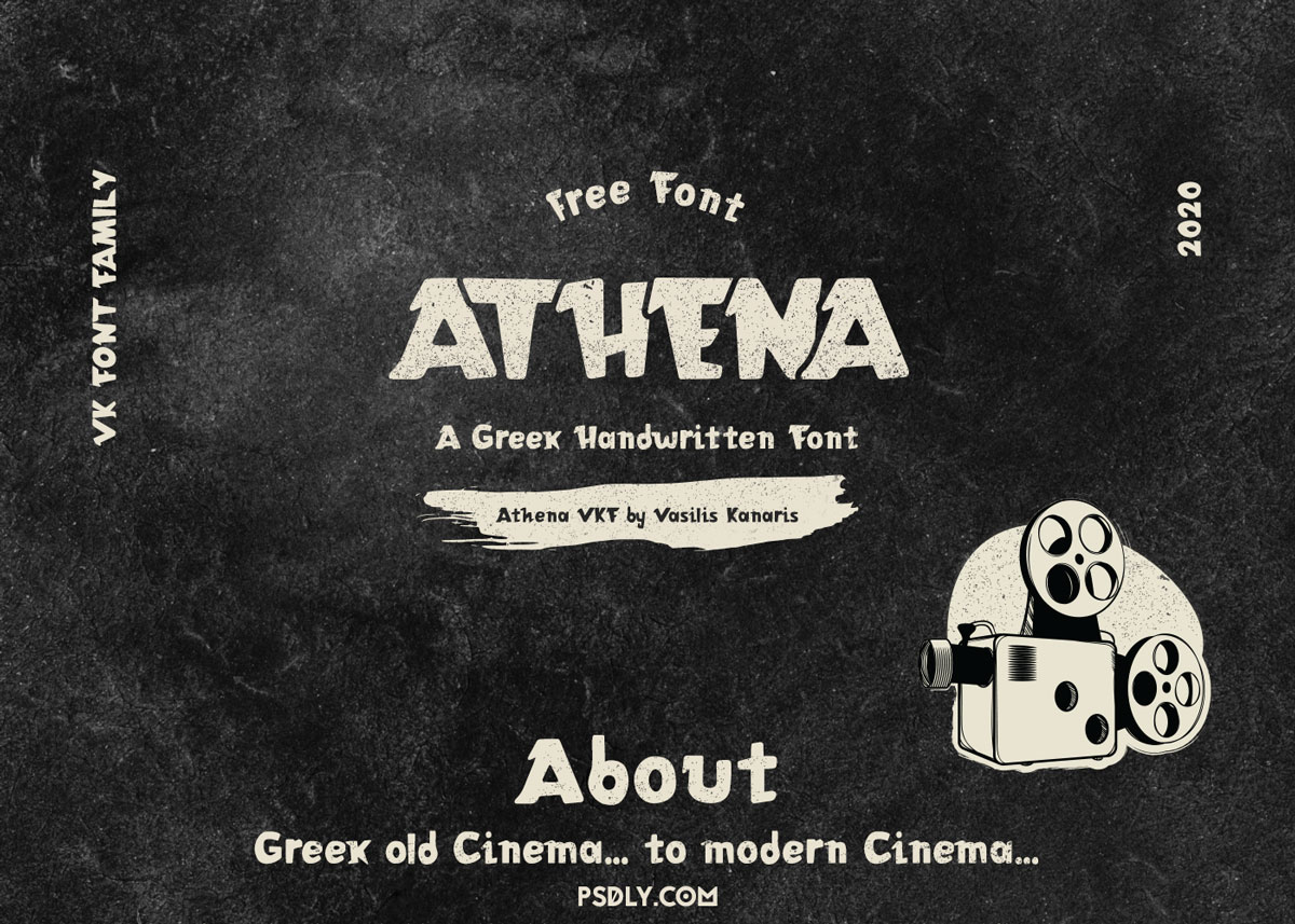 ATHENA - A Greek Handwritten Font