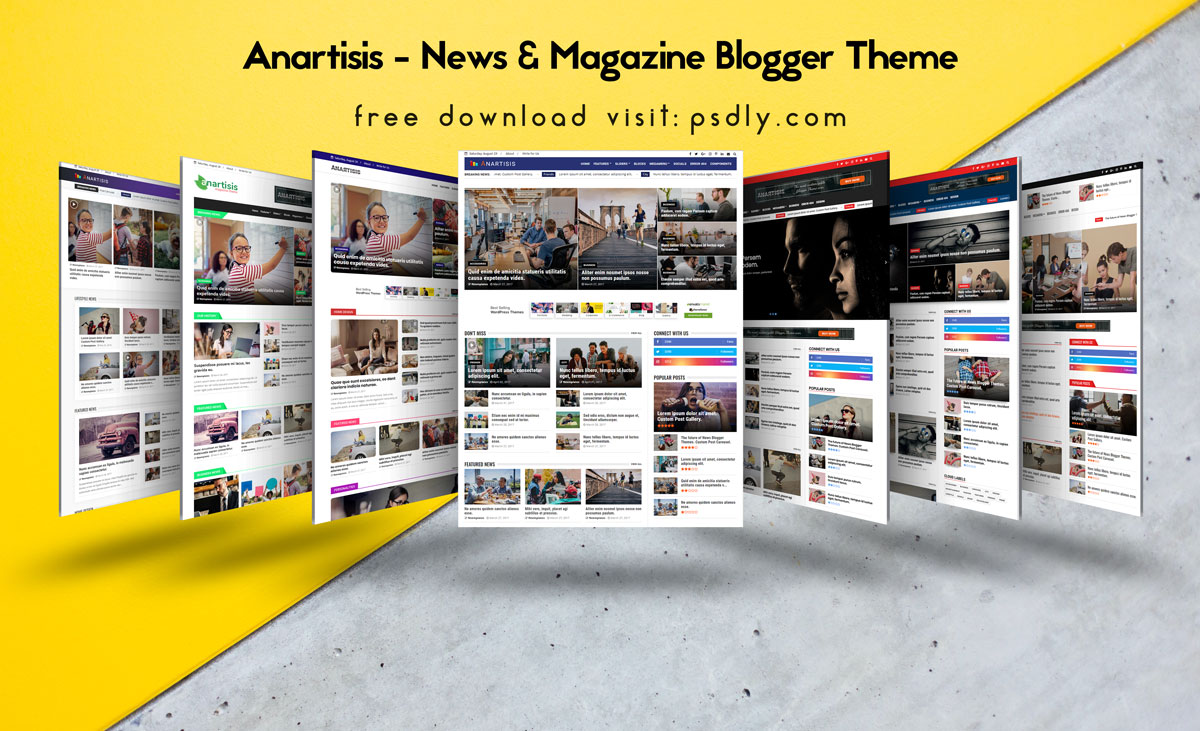 Anartisis - News & Magazine Blogger Theme
