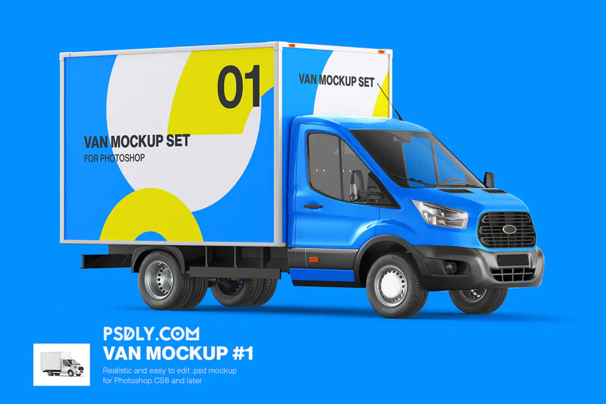Cube Van Mockup 01