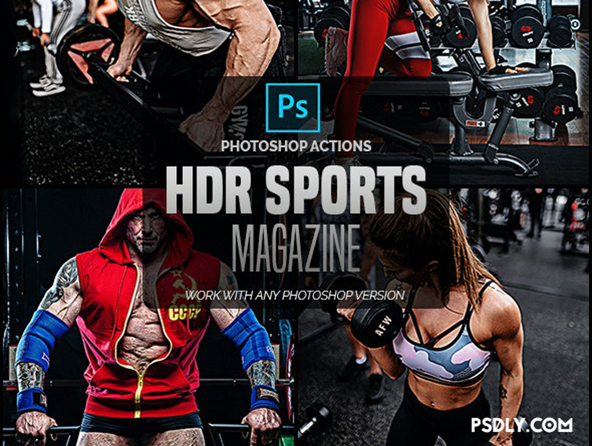 HDR Sports Magazine - Photoshop Actions 26577349