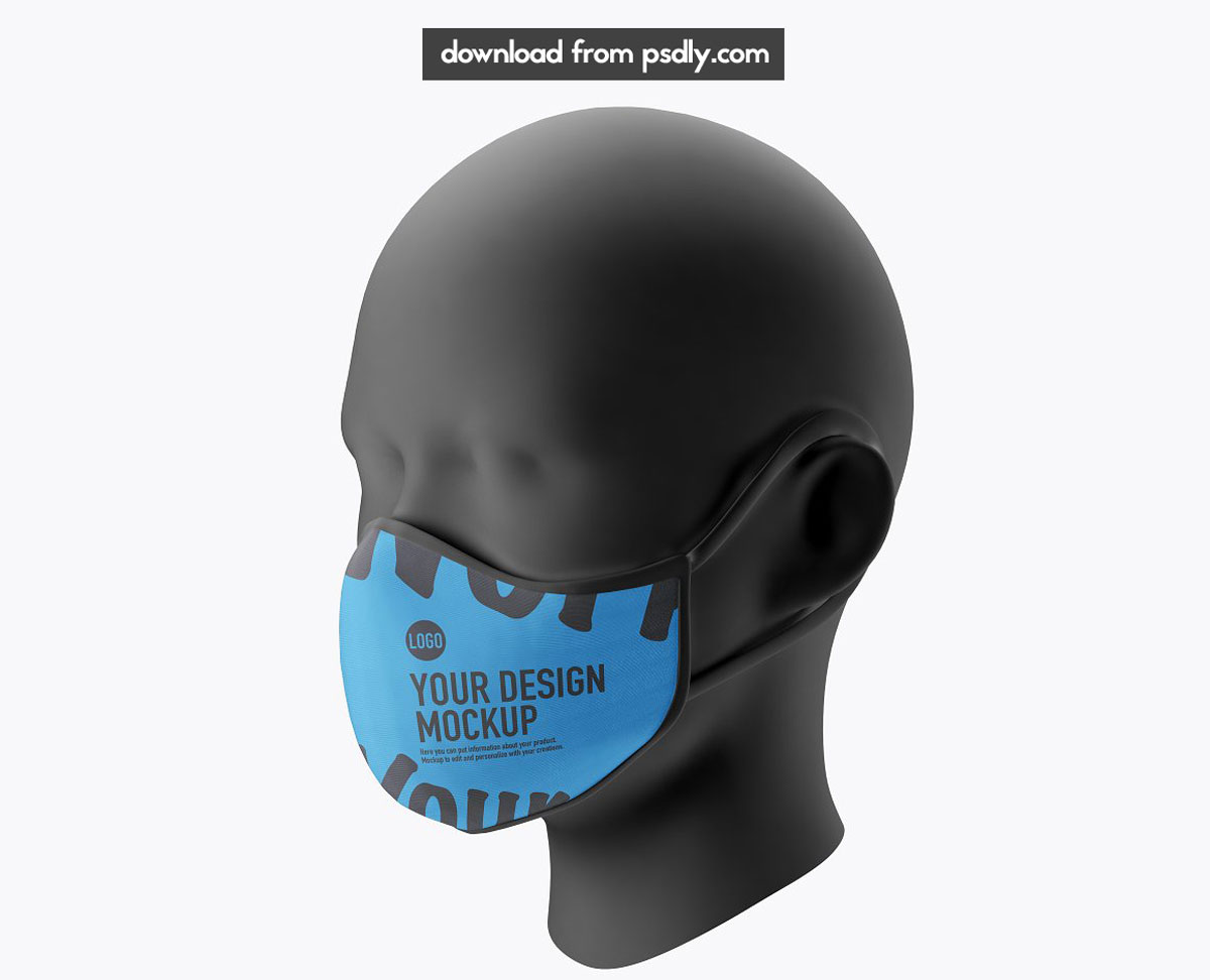 Medical face Mask mockup 5239604