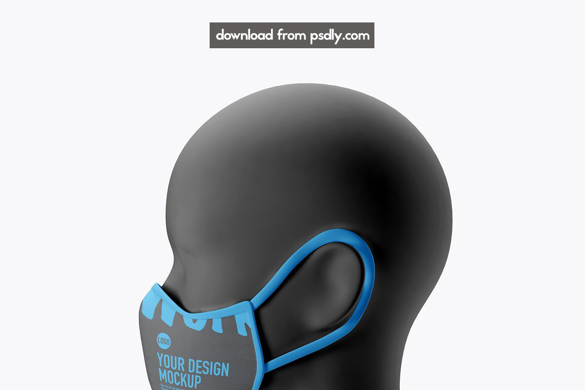 Medical face Mask mockup 5239620