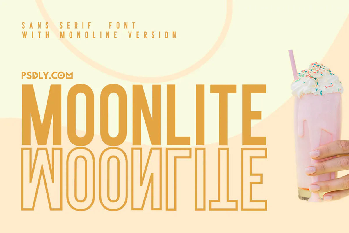 Moonlite Solid & Outline Sans Fonts