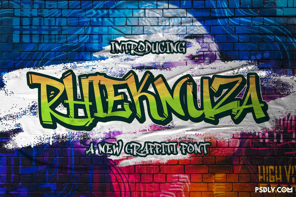 Rhieknuza - Graffiti Font