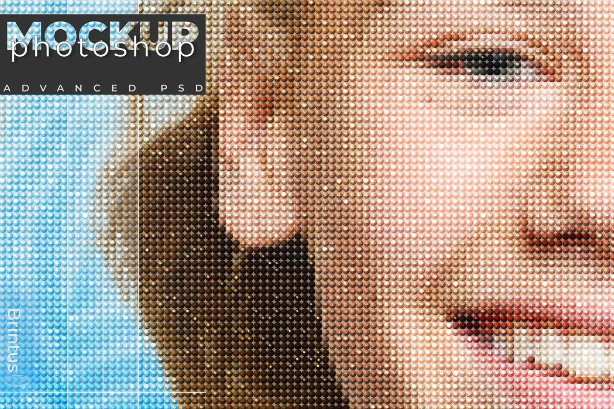 Round diamond painting mockup 4570344