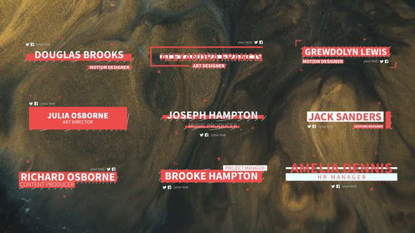 Videohive 09 Lower Thirds 27820967