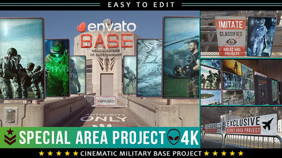 Videohive Cinematic Military Base Titles 27764074