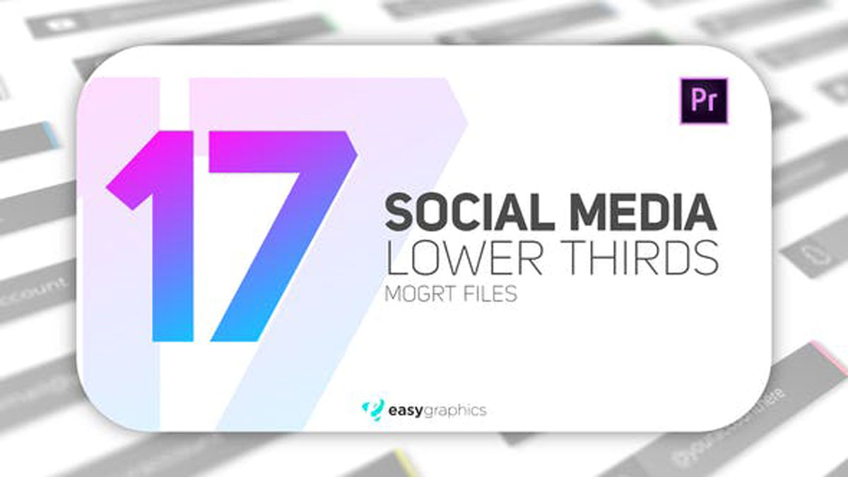 Videohive Elegant Social Media Lower Third 28040355