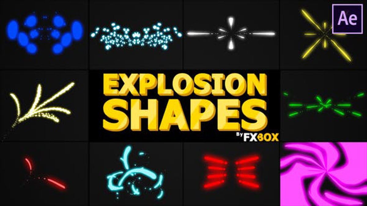 Videohive Explosion Shapes After Effects 28043742