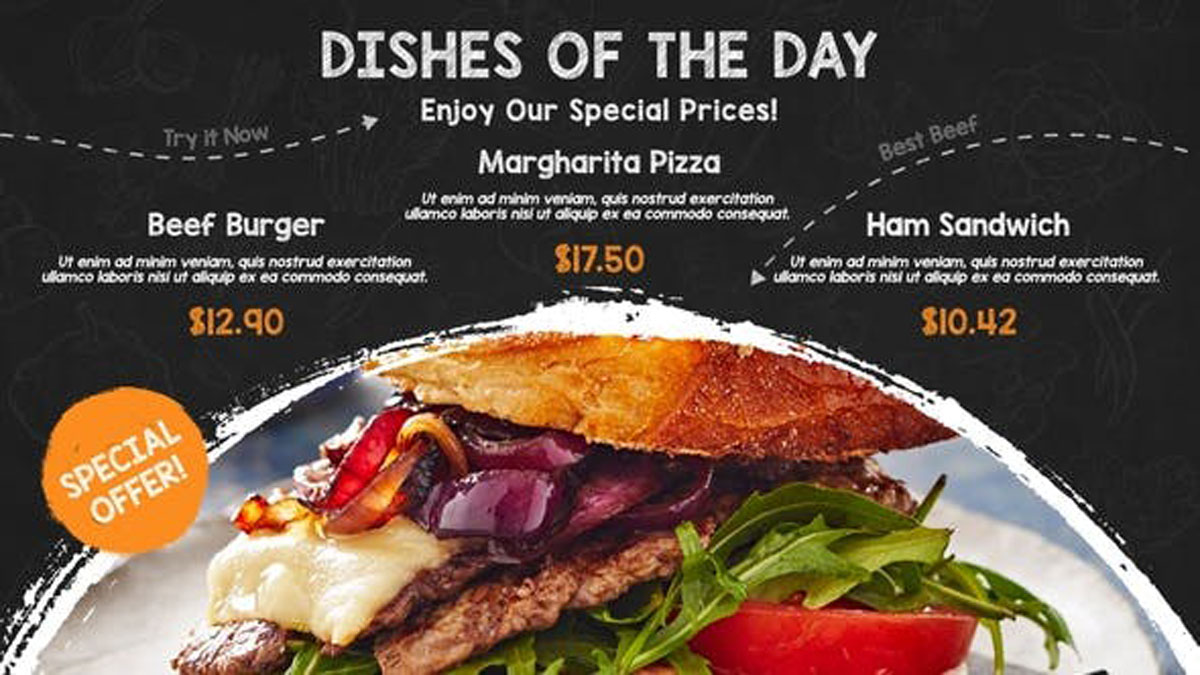 Videohive Restaurant Food Menu Promo 28019852