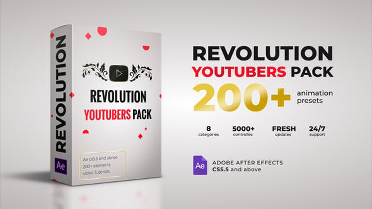 Videohive Revolution Youtubers Pack 27209829