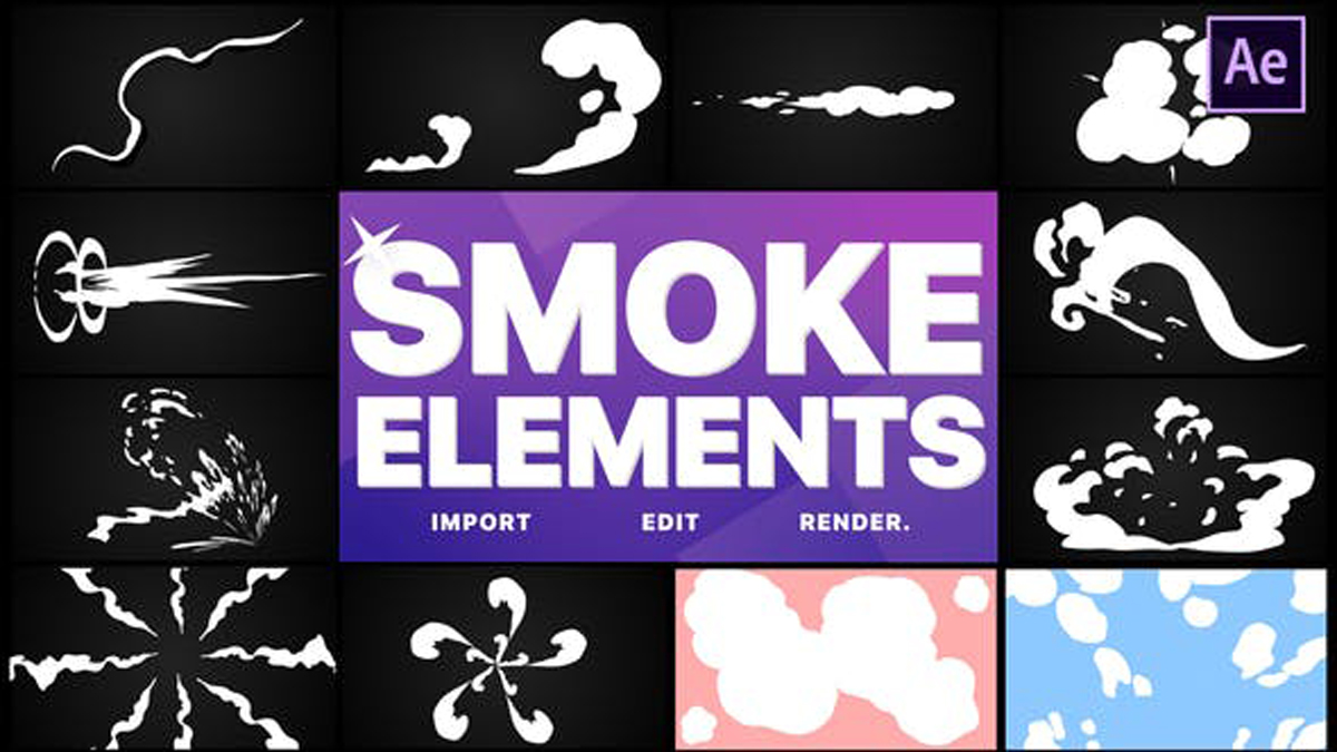 Videohive Smoke Elements Pack 05 | After Effects 28145657