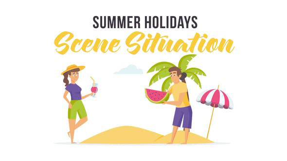 Videohive Summer holidays Scene Situation 28256306