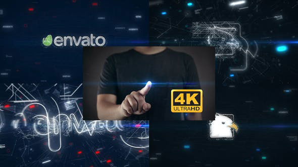 Videohive Touch Screen Logo Reveal 4K 25706559