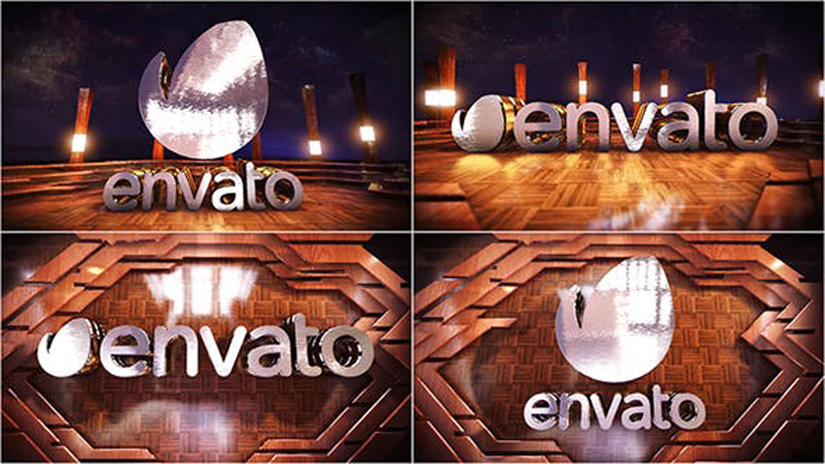 Videohive Wooden Logo Reveal 21428634