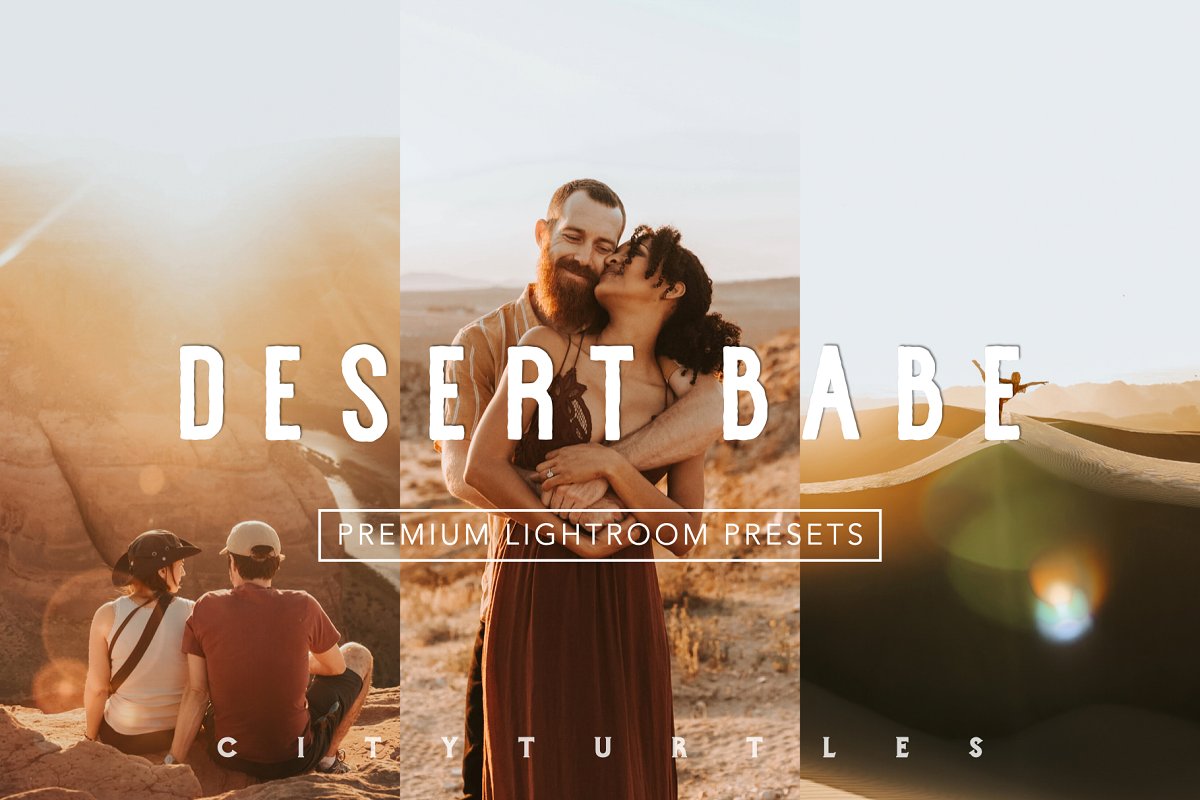 warm vibrant moody travel desert portrait couple photography lightroom presets 1