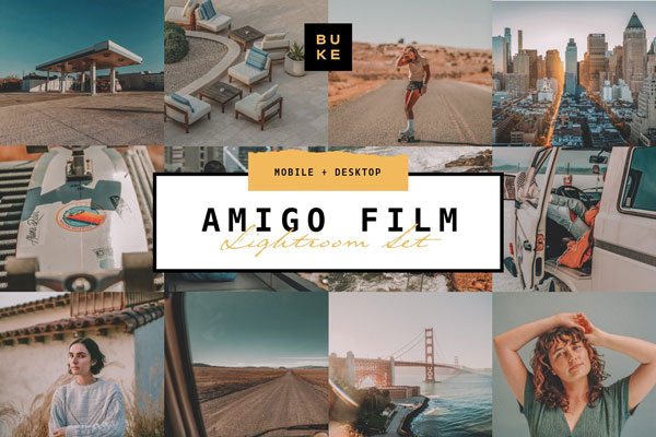 CreativeMarket – Amigo Film – 4 Lightroom Preset Pack 4868905