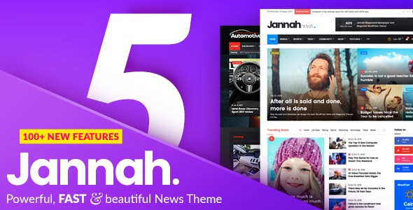 ThemeForest Jannah v5.0.1 Newspaper Magazine News BuddyPress AMP 19659555