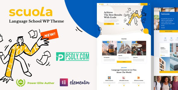 ThemeForest Scuola v2.2 Language School WordPress Elementor 26355172
