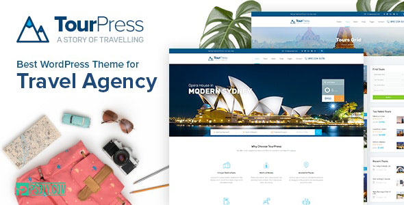 ThemeForest TourPress v1.1.7 Travel Booking WordPress Theme 22395330
