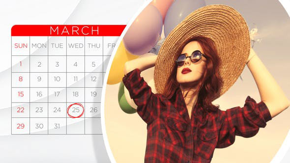 Videohive 2020 Calendar Slideshow 25657338