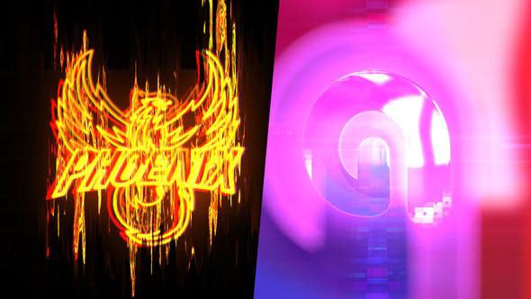 Videohive Abstract Glitch Logo Intro 26093549