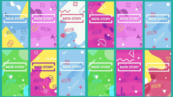 Videohive Abstract Insta Story Pack 23176499