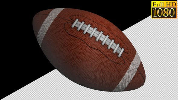 Videohive American Football Ball On Alpha Channel Loops Pack V2 27322297