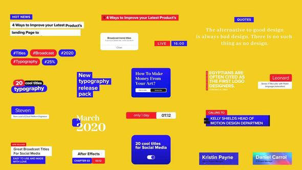 Videohive Broadcast Social Media Titles 28682926
