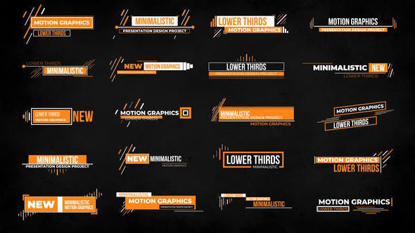 Videohive Clean Lower Thirds 28472926