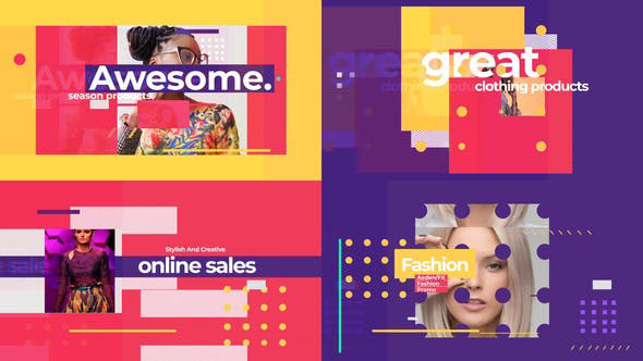 Videohive Fashion Colorful Intro 25352445