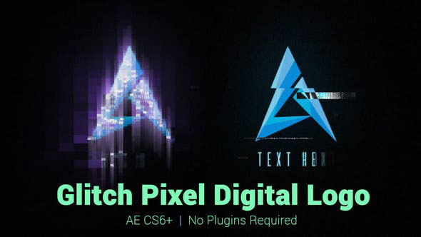 Videohive Glitch Pixel Digital Logo 21987563