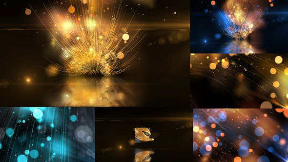 Videohive Glowing Particals Logo Reveal 30 Golden Particals 09 22379799