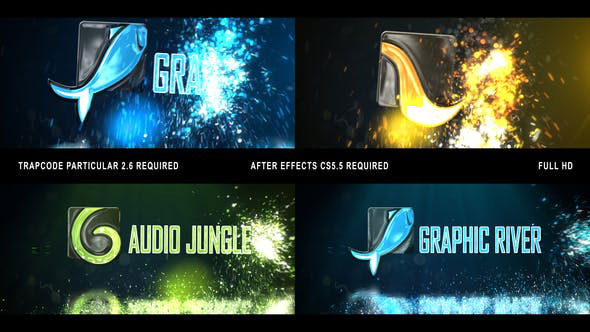Videohive Glowing Particals Logo Reveal 32 24003431
