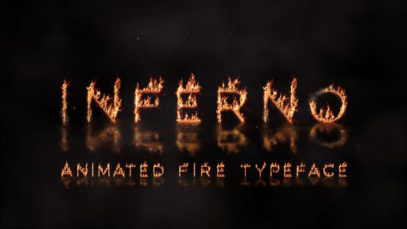 Videohive Inferno Animated Fire Typeface 28383531