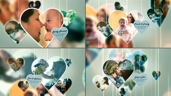 Videohive Lovely Moment Happy Family Moment Photo Slideshow 28403694