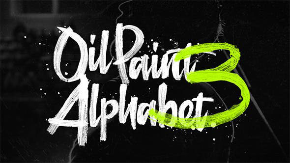 Videohive Oil Paint Alphabet 3 14348832