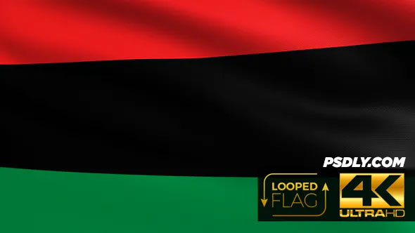 Videohive Pan African Flag 4K 27238072