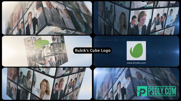 Videohive Rubik's Cube Multi Video Corporate Logo 15361279
