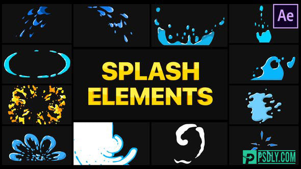 Videohive Splash Elements – After Effects 28354161