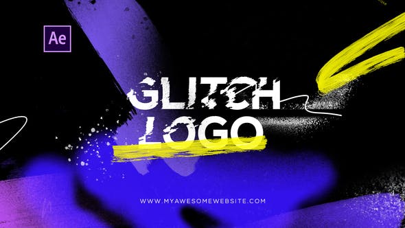 Videohive Glitch Logo Intro Grunge Distortion 29199144