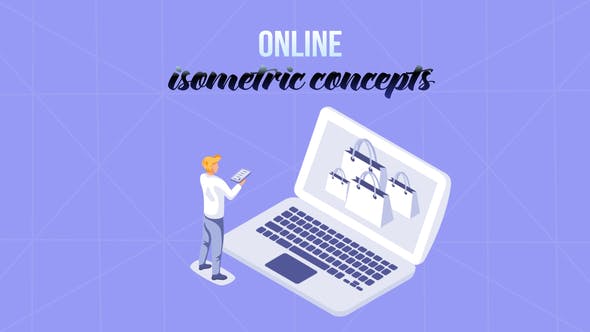 Videohive Online Isometric Concept 29057284